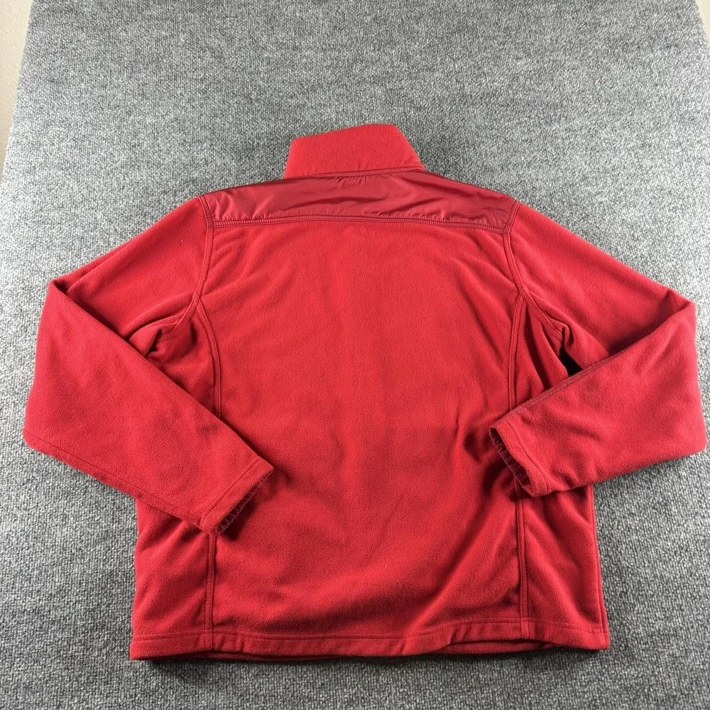 Oobe Chick-fil-A Jacket Mens XL Red Fleece Full Zip Team Style Workwear Uniform